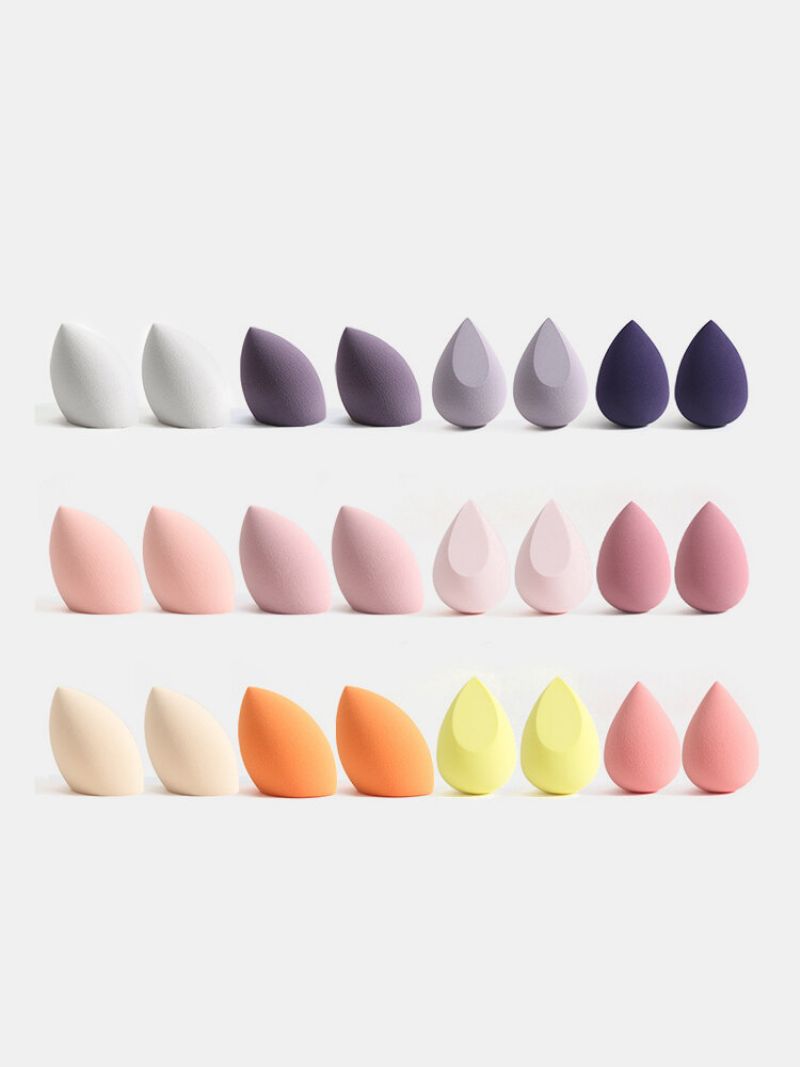 8 Stk Beauty Egg Set Wet-dry Dual Purpose Loose Powder Blush Makeup Puff