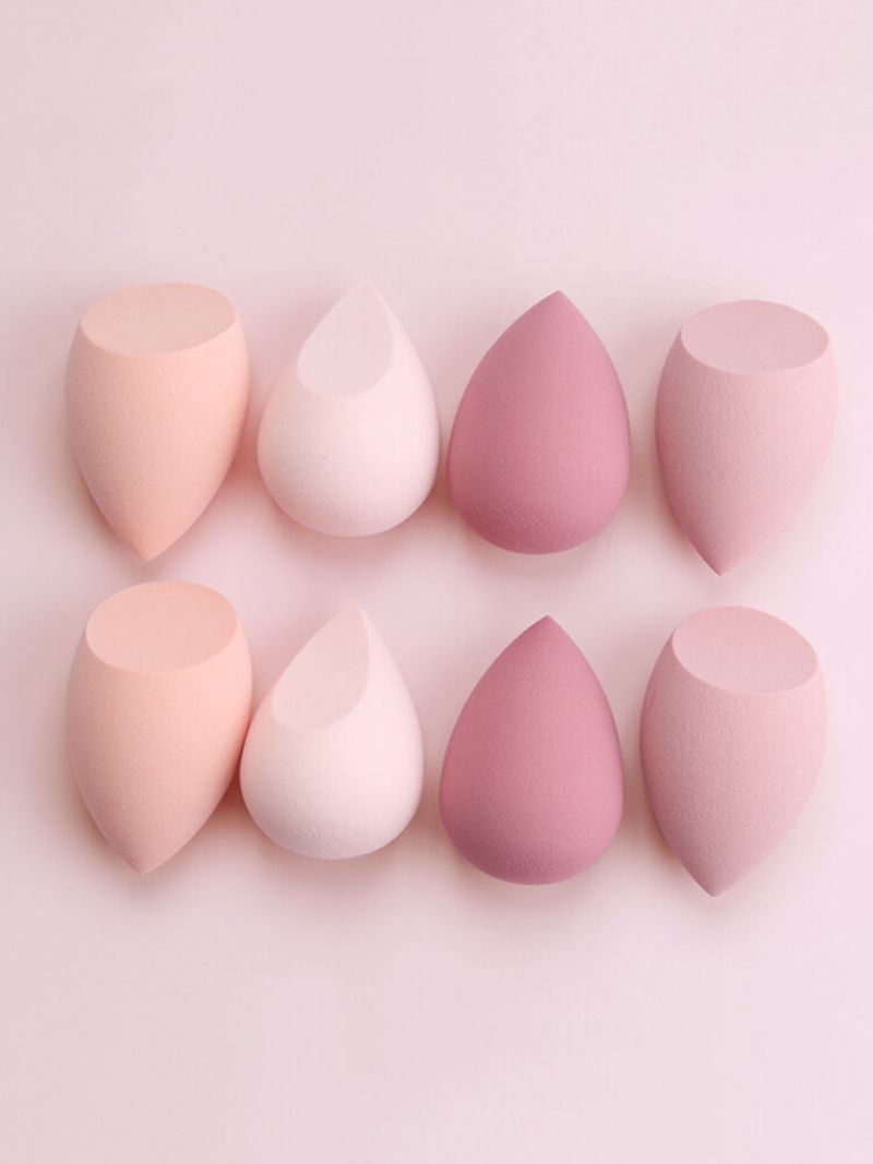 8 Stk Beauty Egg Set Wet-dry Dual Purpose Loose Powder Blush Makeup Puff