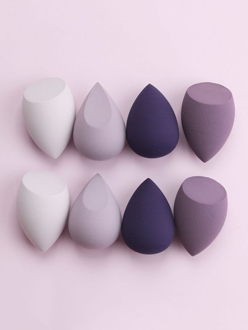 8 Stk Beauty Egg Set Wet-dry Dual Purpose Loose Powder Blush Makeup Puff