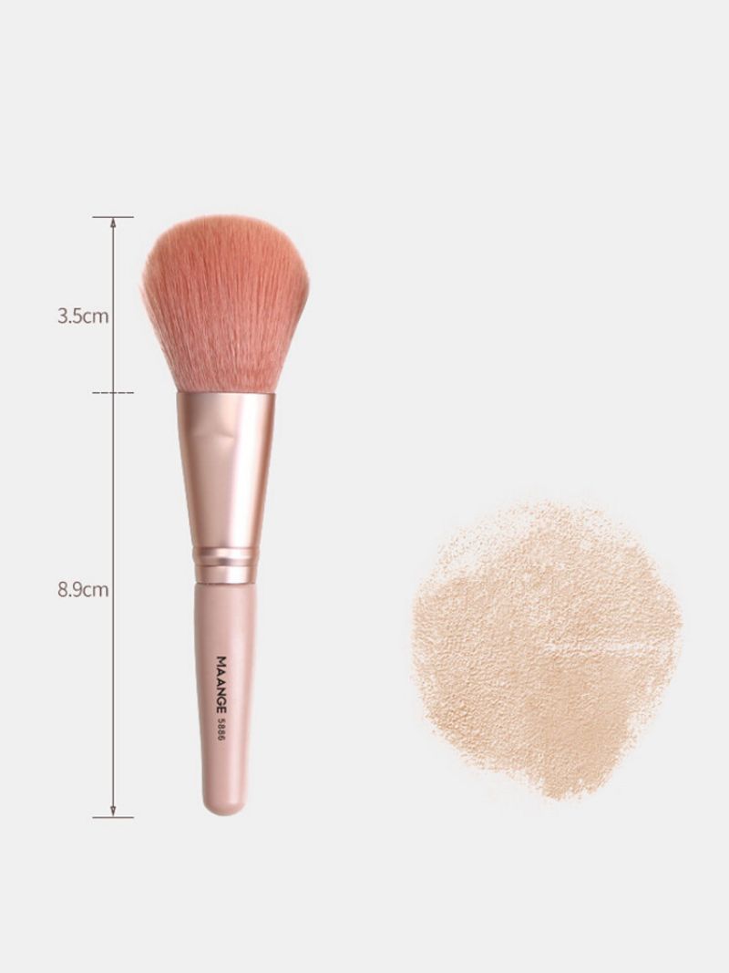 9 Stk Sminkebørster Sett For Nybegynnere Øyenskygge Blush Concealer Sminkeverktøy Med Børsteboks