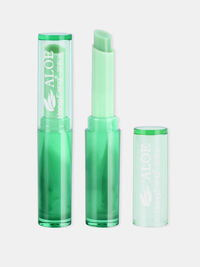 Aloe Vera Color Change Jelly Lipstick Naturlig Langvarig Fuktighetsgivende Lip Makeup