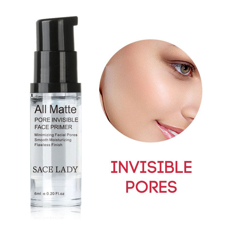 Ansiktsporer Hydrating Makeup Base Primer Long Lasting Oil Control Silkemyk Profesjonell Ansiktssminke