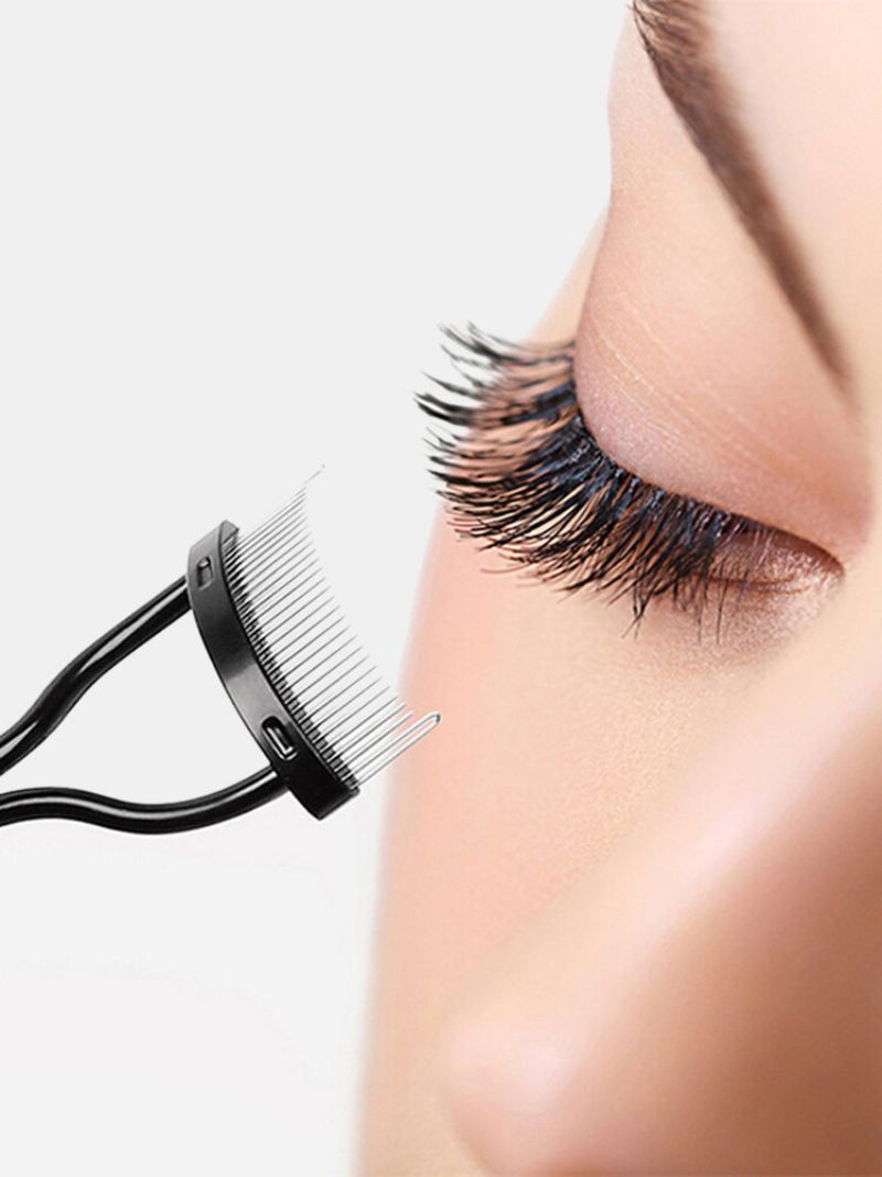 Bærbar Vippekrøller Separator Sammenleggbar Vippebørste Kam Mascara Curl Beauty Makeup Tool