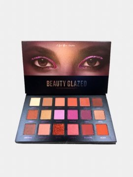 Beauty Glazed Matt Shimmer Eye Shadow Palett Øye Sminke Glitter Naturlig Langvarig