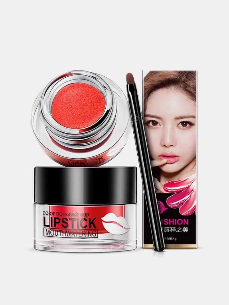 Bioaqua Air Cushion Lipstick Color Non-stick Cup Lip Gloss Kosmetisk Lepper Makeup 4 Farger