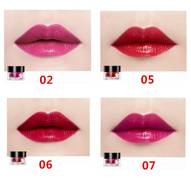 Bioaqua Air Cushion Lipstick Color Non-stick Cup Lip Gloss Kosmetisk Lepper Makeup 4 Farger