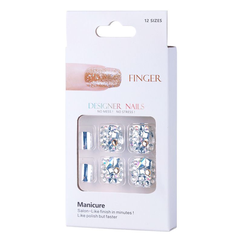 Brunt Platinaskall Falsk Negleklistremerke Bruker Negleferdig Neglestykke Nail Art Patch Fjern