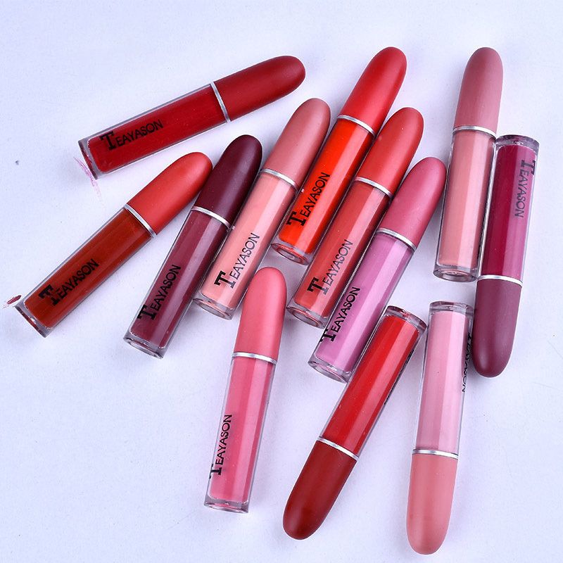 Bullet Head Matt Lipgloss Vanntett Velvet Flytende Leppestift Langvarig Lip Gloss Lip Makeup