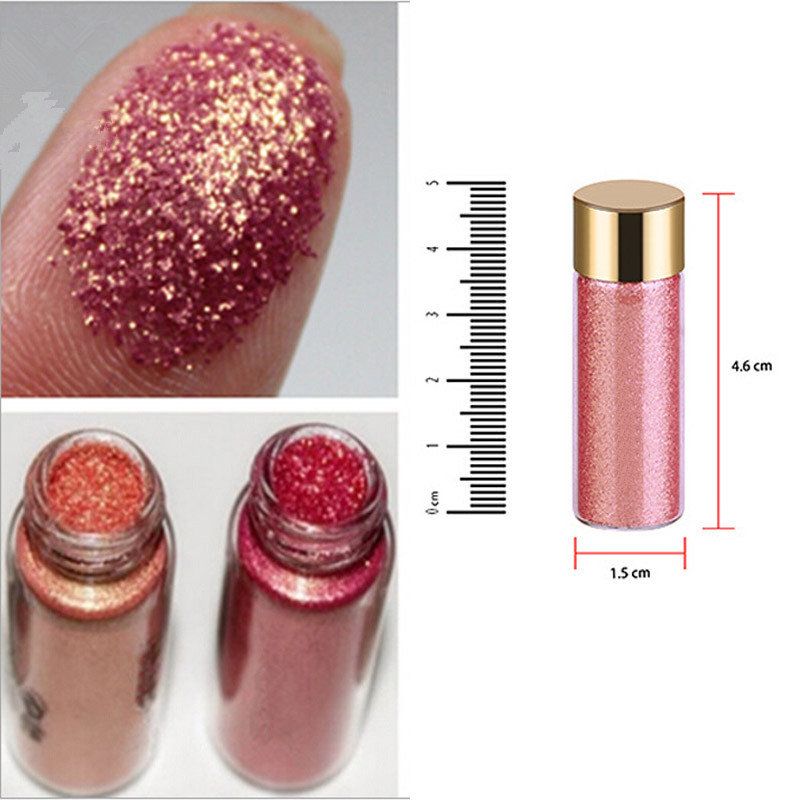 Calance Diamond Mermaid Glitter Øyenskygge Flash Powder Pigment Vanntett Langvarig 6 Farger