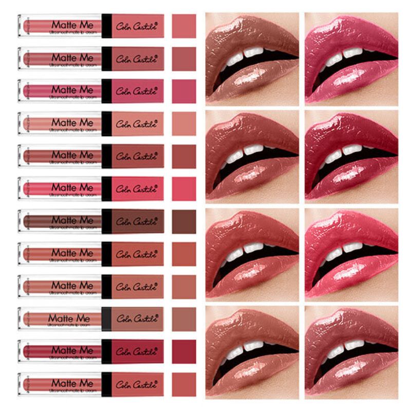 Color Castle Waterproof Velvet Matte Me Liquid Lipstick Langvarig Lip Gloss Pigment