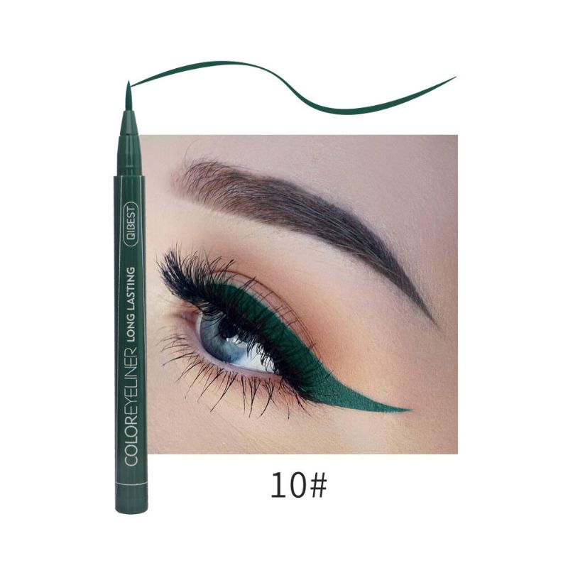 Fargerik Flytende Eyelinerpenn Vanntett Ikke Blomstrende Eyeliner Langvarig Eyelinerblyant