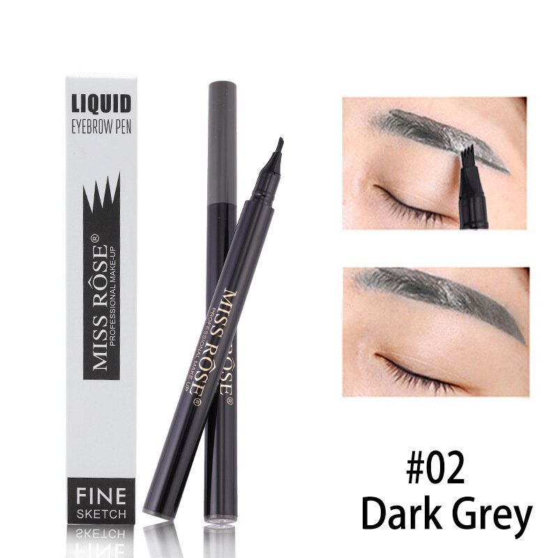 Four Cross Liquid Eyebrow Pen Varig Pencil Vanntett Flytende Øyenbrynsblyant