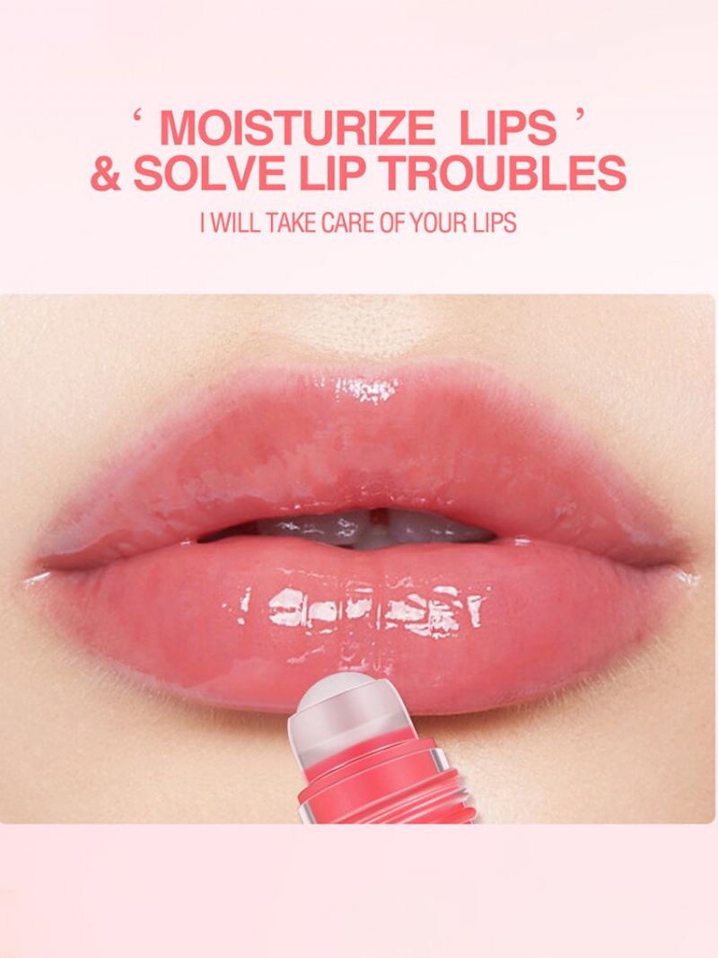 Fuktighetsgivende Fargeskiftende Lip Oil Roller-ball Type Lip Care Lipstick