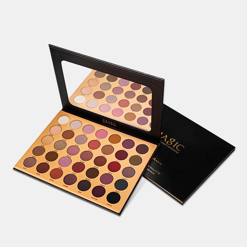 Imagic 35 Farger Nude Matt Eyeshadow Palette Glitter Vanntett Langvarig Øyenskyggepalett