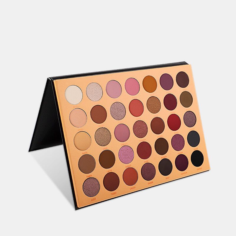 Imagic 35 Farger Nude Matt Eyeshadow Palette Glitter Vanntett Langvarig Øyenskyggepalett