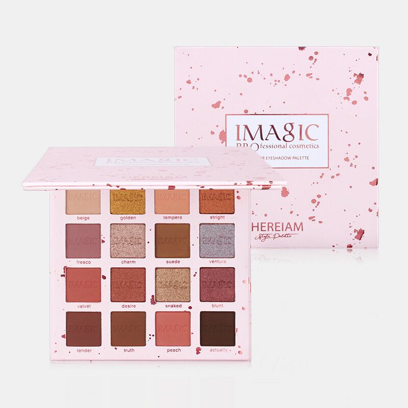 Imagic Charming Glitter Eyeshadow 16 Colors Nude Matt Shimmer Palette