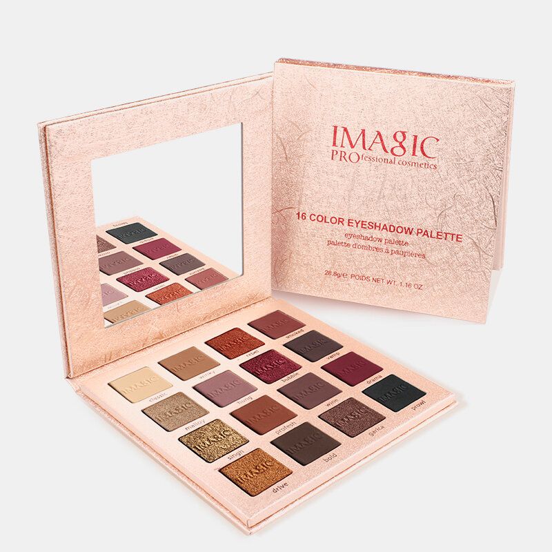 Imagic Charming Glitter Eyeshadow 16 Colors Nude Matt Shimmer Palette