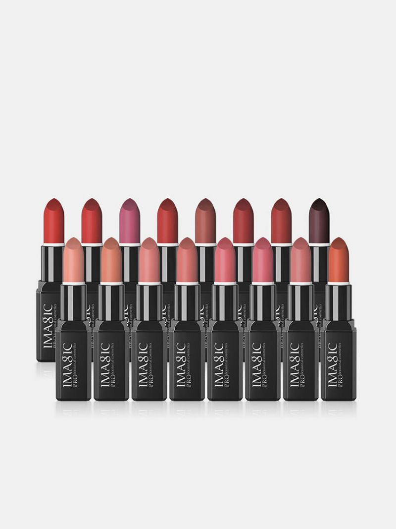 Imagic Matte Velvet Lipstick 16 Colors Vanntett Langvarig Nude Glossy