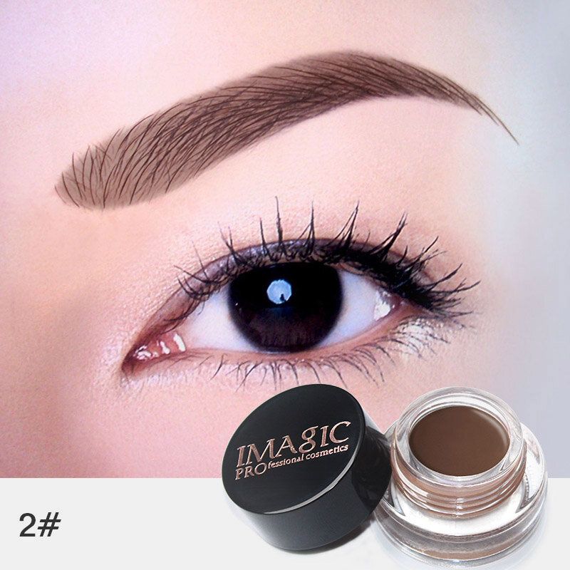 Imagic Professional Eyebrow Gel 6 Colors Enhancer Cream Brush Makeup Set