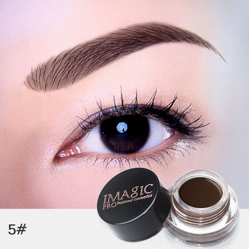 Imagic Professional Eyebrow Gel 6 Colors Enhancer Cream Brush Makeup Set