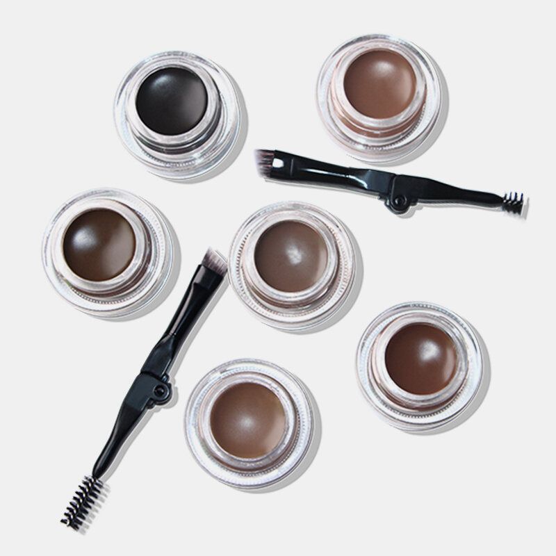 Imagic Professional Eyebrow Gel 6 Colors Enhancer Cream Brush Makeup Set