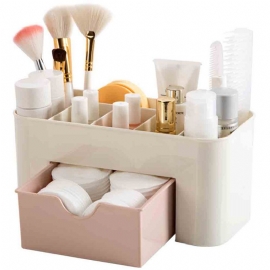 Kosmetisk Sminke Organizer Skjerm Bord Skrivebord Oppbevaringsstativ Sparer Plass Makeup Skuff Type Oppbevaringsboks Etuiholder Børste Pen Smykker