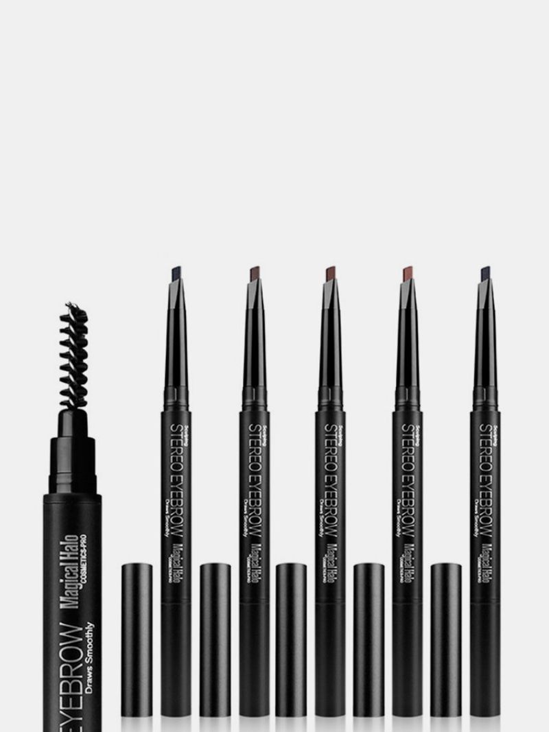 Magisk Halo Eyebrow Pencil Liner Vanntett Eye Brow Pen Kosmetisk Sminkeverktøy