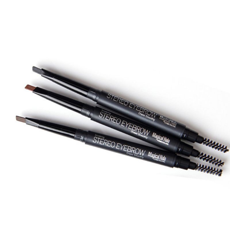 Magisk Halo Eyebrow Pencil Liner Vanntett Eye Brow Pen Kosmetisk Sminkeverktøy