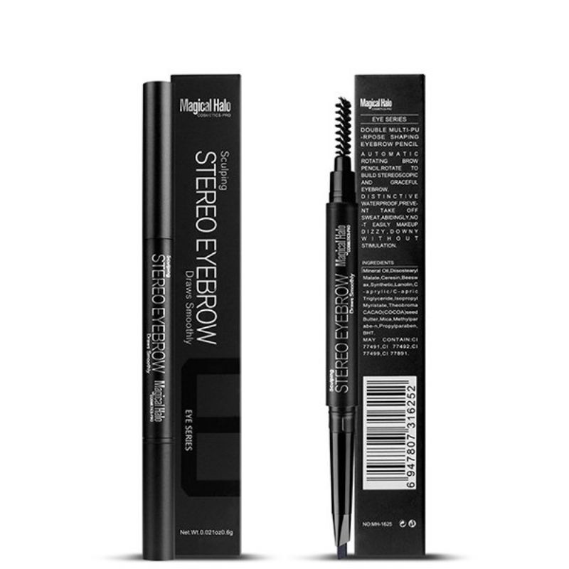 Magisk Halo Eyebrow Pencil Liner Vanntett Eye Brow Pen Kosmetisk Sminkeverktøy