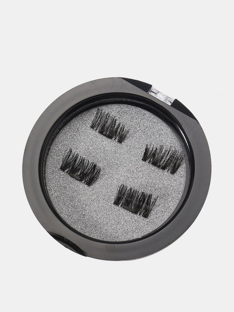 Magnetiske Øyevipper Gjenbrukbare Ultratynne Svart Tykkere 3d Magnet False Lash Makeup