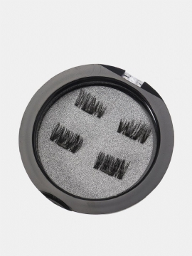 Magnetiske Øyevipper Gjenbrukbare Ultratynne Svart Tykkere 3d Magnet False Lash Makeup