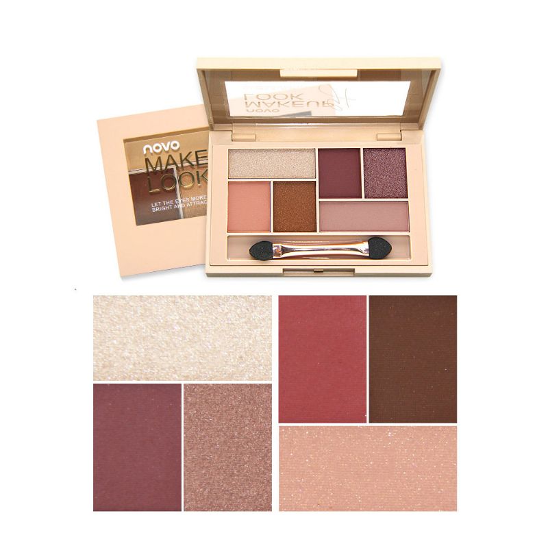 Matte Ground Eye Shadow Disc Silky Six Eyeshadow Pearl Light Matt Color Eye Make-up Tool For Nybegynnere