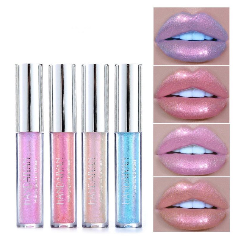 Mermaid Shimmer Liquid Lipstick Langvarig Lip Gloss 6 Farger Glitter Lip Makeup