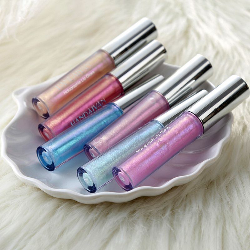 Mermaid Shimmer Liquid Lipstick Langvarig Lip Gloss 6 Farger Glitter Lip Makeup