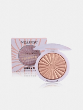 Miss Rose Highlighter Makeup Palett White Gold Shimmer Glow Brightening Powder Cosmeti