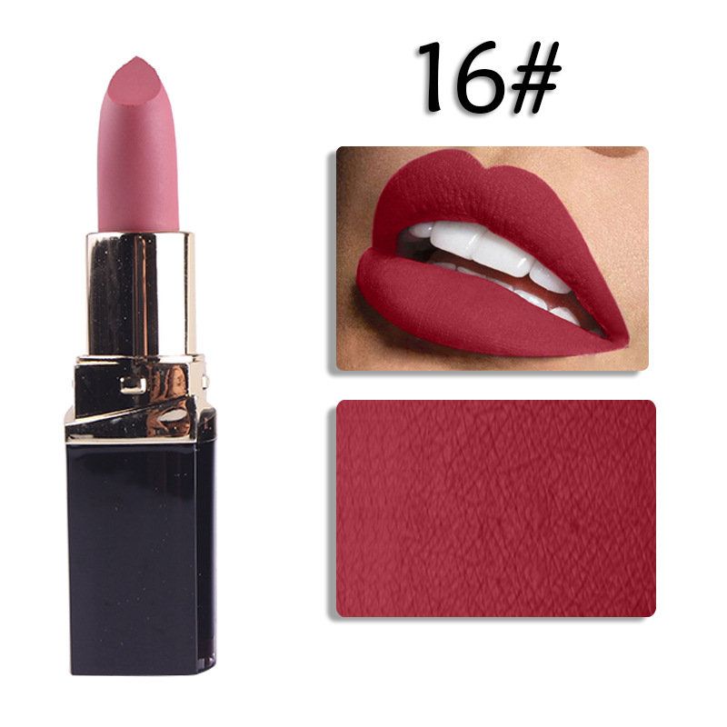 Miss Rose Sexy Red Matte Velvet Lipstick Cosmetic Waterproof Mineral Makeup Lips