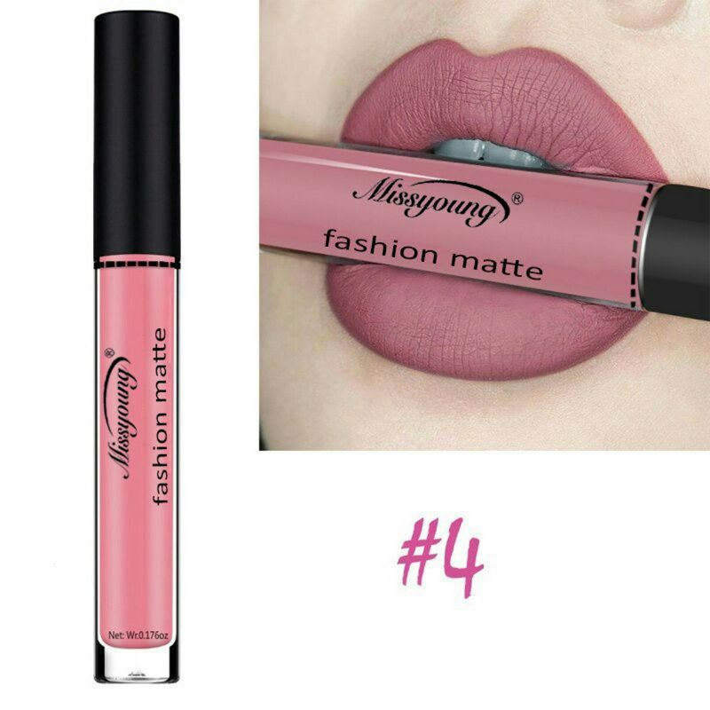 Missyoung Matte Liquid Lipstick Lip Gloss Lips Makeup Vanntett Langvarig Lip