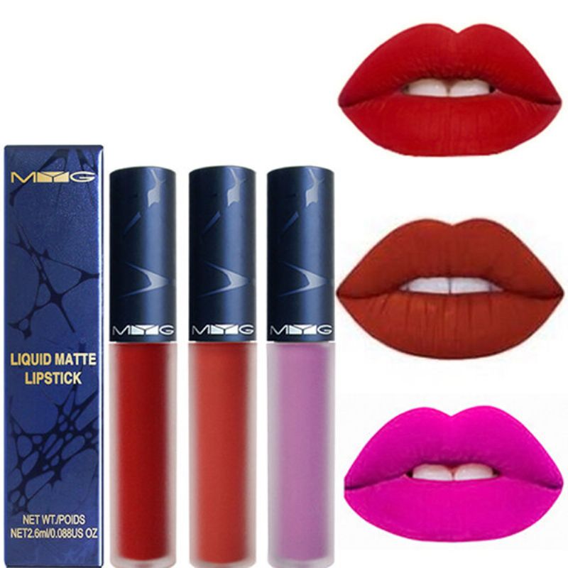 Myg Matte Liquid Lipstick Lip Gloss Lepper Kosmetikk Makeup Langvarig 14 Farger