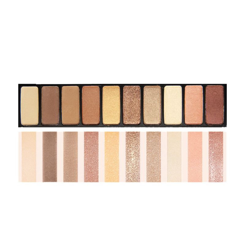 Novo Ten Color Eye Shadow Palette Langvarig Øyenskygge Øyenskyggesett Jenter Øyensminke Skjønnhet