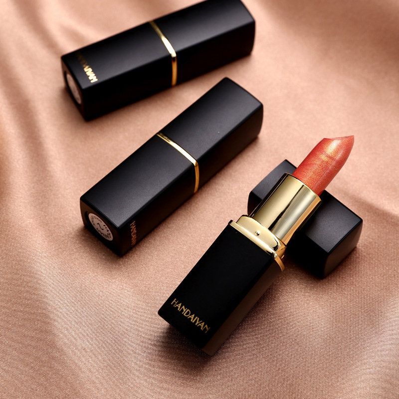 Pearlescent Temperature Lipstick Langvarig Metal Shimmer Lip Stick Moisturizing Lip Cosmetic