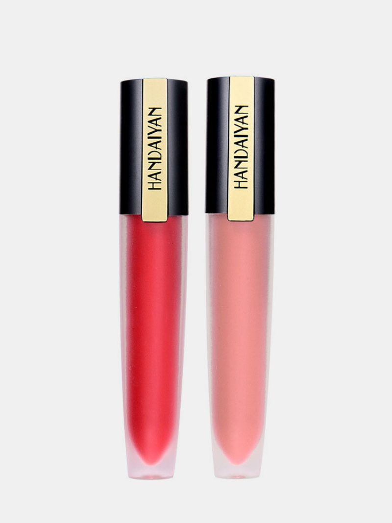 Pen Matte Liquid Lip Gloss Misty Velvet Lipstick Vanntett Non-stick Cup Lip Glaze