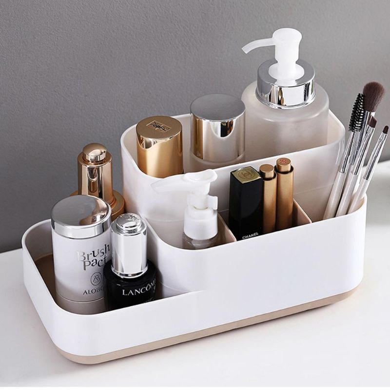 Plast Oppbevaringsboks Kosmetisk Etui Beste Makeup Organizer Box For Household Dormitory Desktop