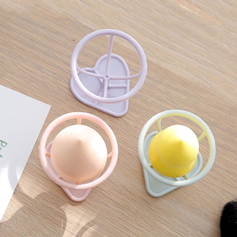 Pustende Fuktsikker Oppbevaringsstativ Beauty Egg Anti-muggbrakett For Oppbevaring Av Bomullspute