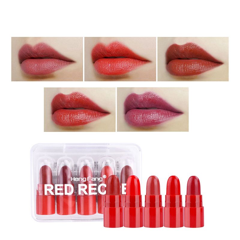 Red Series Mini Lipstick Velvet Matte Langvarig Lip Stick For Beauty Lip Makeup