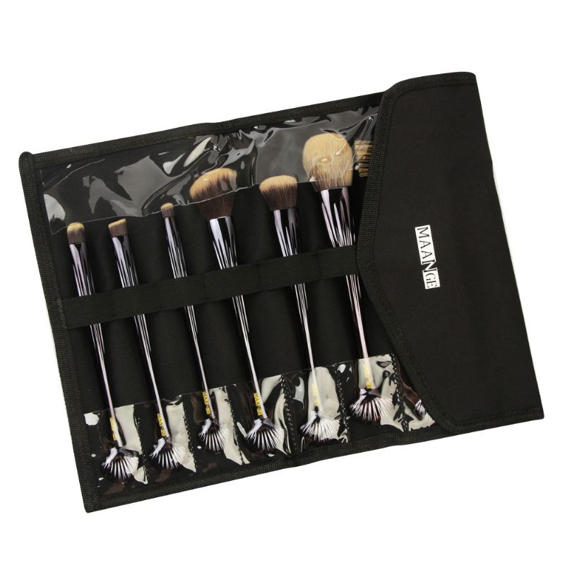 Shell Makeup Brush Sett 10 Pieces Make Up Foundation Eyebrow Eyeliner Blush Cosmetic Concealer Brushes With Nylon Crease Kit