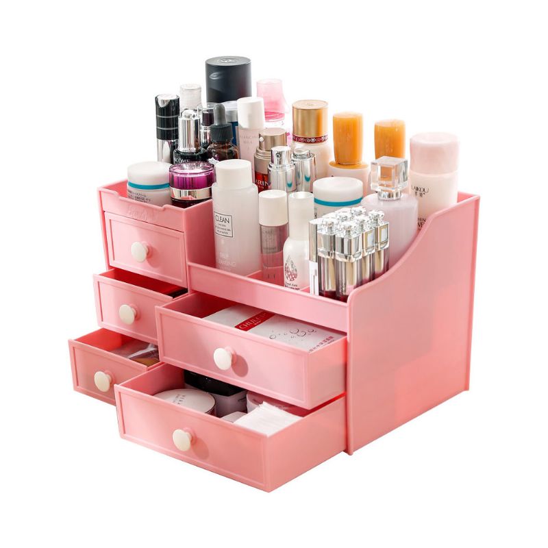 Skuffe- Og Sminkeoppbevaringsorganer For Skrivebordsmaske Lipstick Makeup Tools Organizer