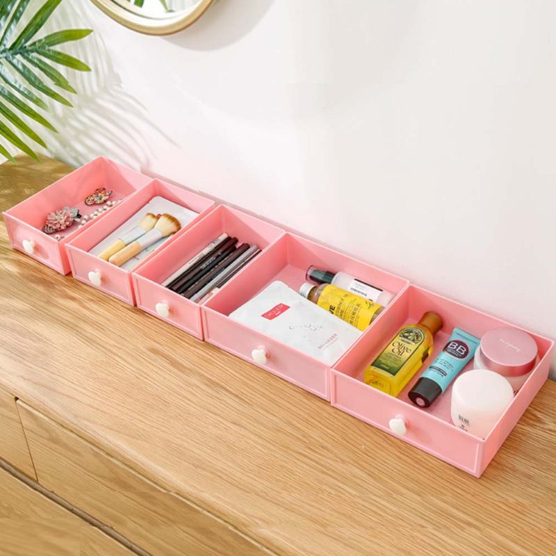 Skuffe- Og Sminkeoppbevaringsorganer For Skrivebordsmaske Lipstick Makeup Tools Organizer