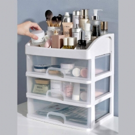 Skuffetype Makeup Organizer Plast Enkel Kosmetisk Holder Sovesal Varehylle For Studenter