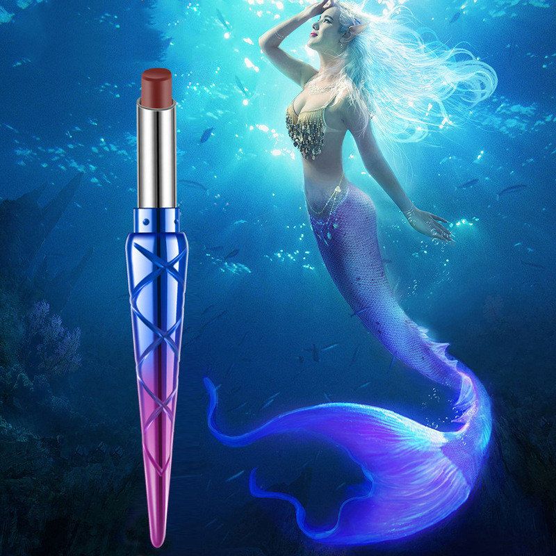 Smoke Tube Lipstick Pen Mermaid Natural Vitamin E Matte Langvarig Lip Pen