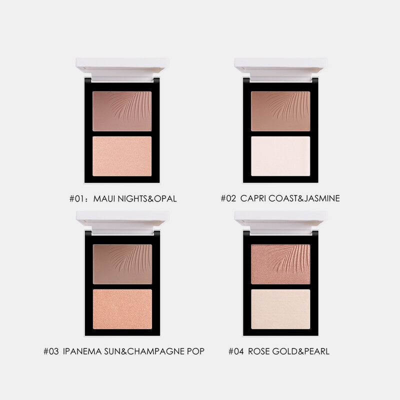 Tofarget Kombinasjon Av Highlighter-palett Shadow Nose Powder Face Makeup